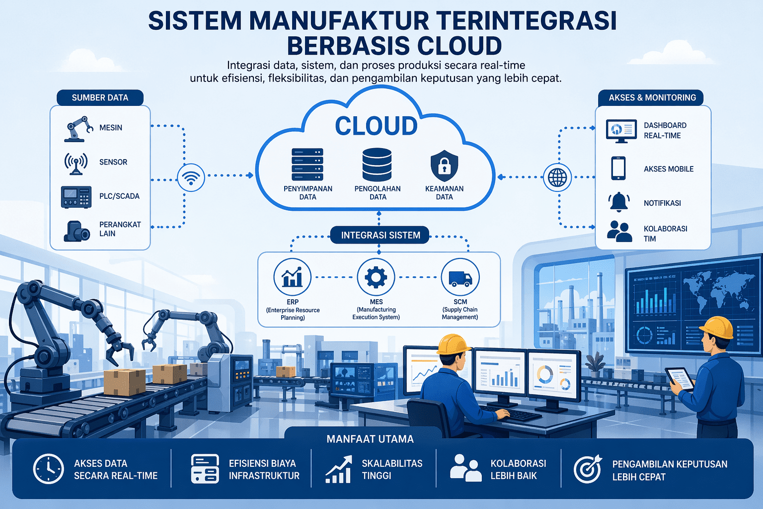 Sistem Manufaktur Terintegrasi Berbasis Cloud