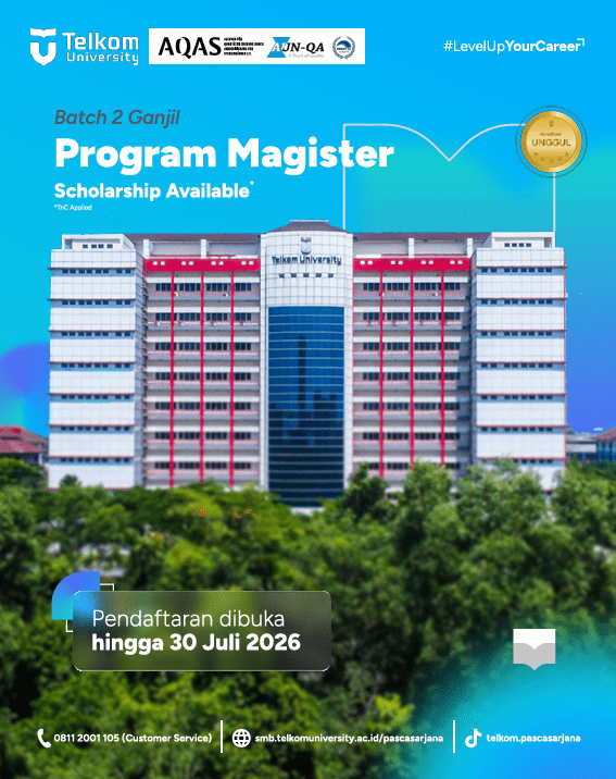 Pendaftaran Magister Teknik Industri Telkom University Batch 2 Ganjil 2026 Resmi Dibuka